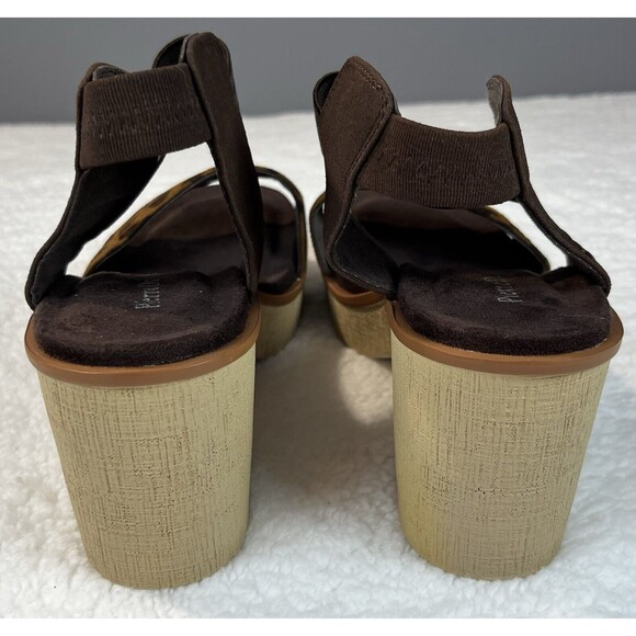 Pierre Dumas Sandal Womens Sz 9 Clue-3 Ankle Strap Platform Chunk Heeled Leopard - Picture 5 of 6